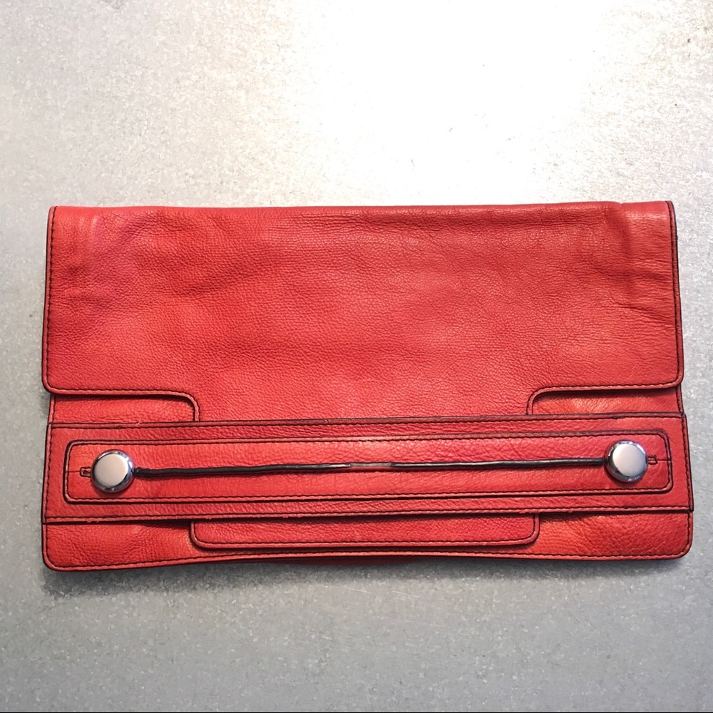 BR Large Leather Clutch
